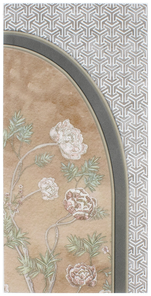 Secret Garden Navy field tile, alternate product view, 6"×12"×3/8" size. Premium limestone for floors and walls.