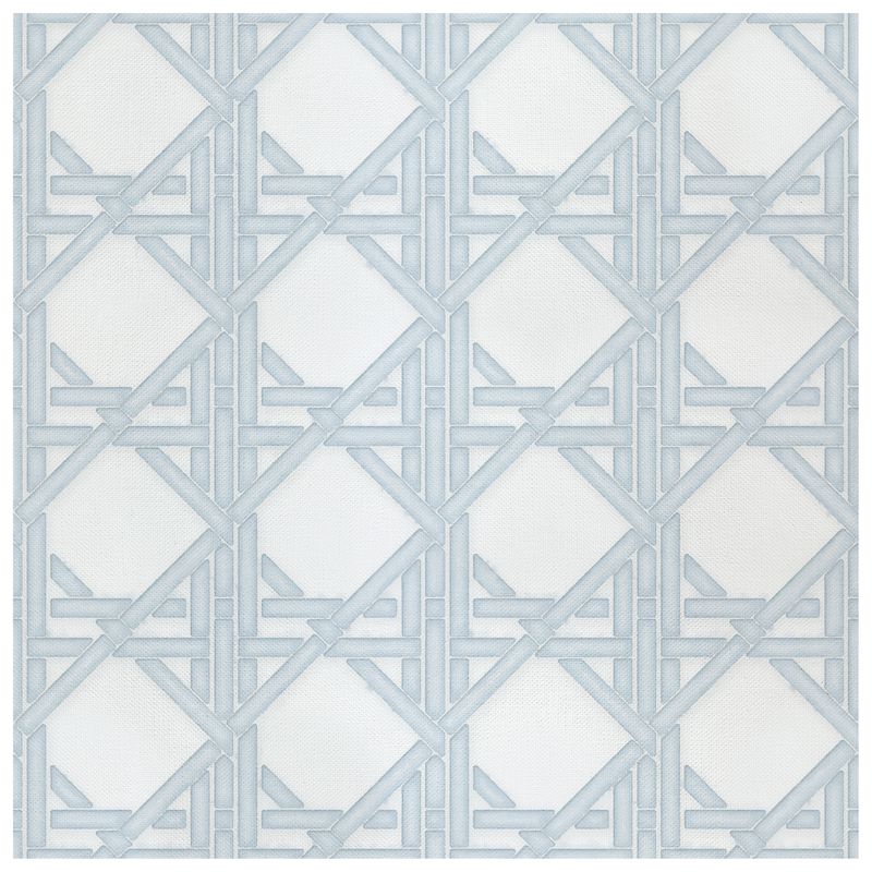 Soft Lattice Bluebird wallcovering, top-down product view