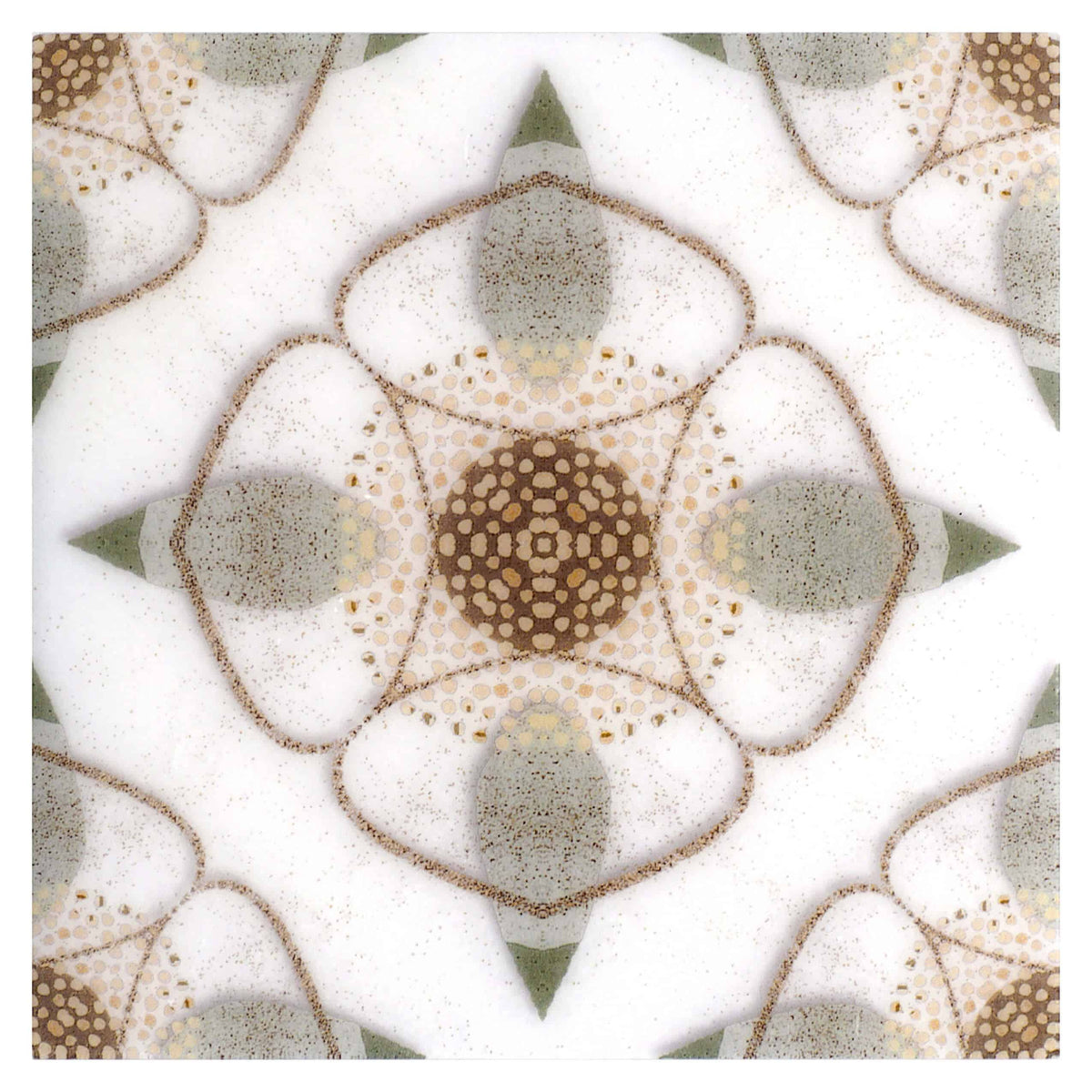 Starling Caviar field tile, alternate product view, 12"×12"×3/8" size. Premium travertine for floors and walls.
