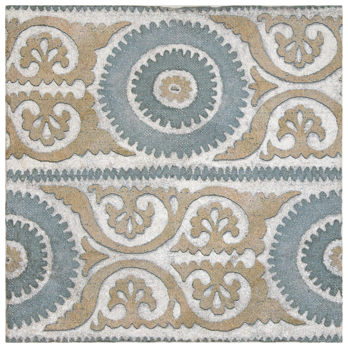 Stone Impressions Suzani Moorland Grey limestone tile — available at Surface Group