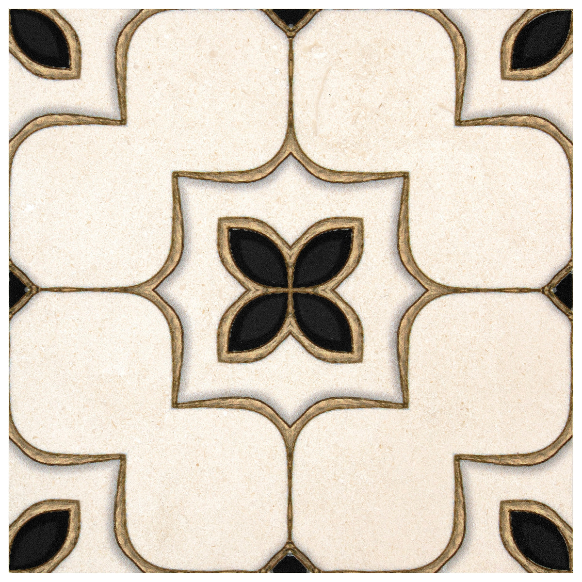 Stone Impressions Vero Midnight limestone tile — available at Surface Group