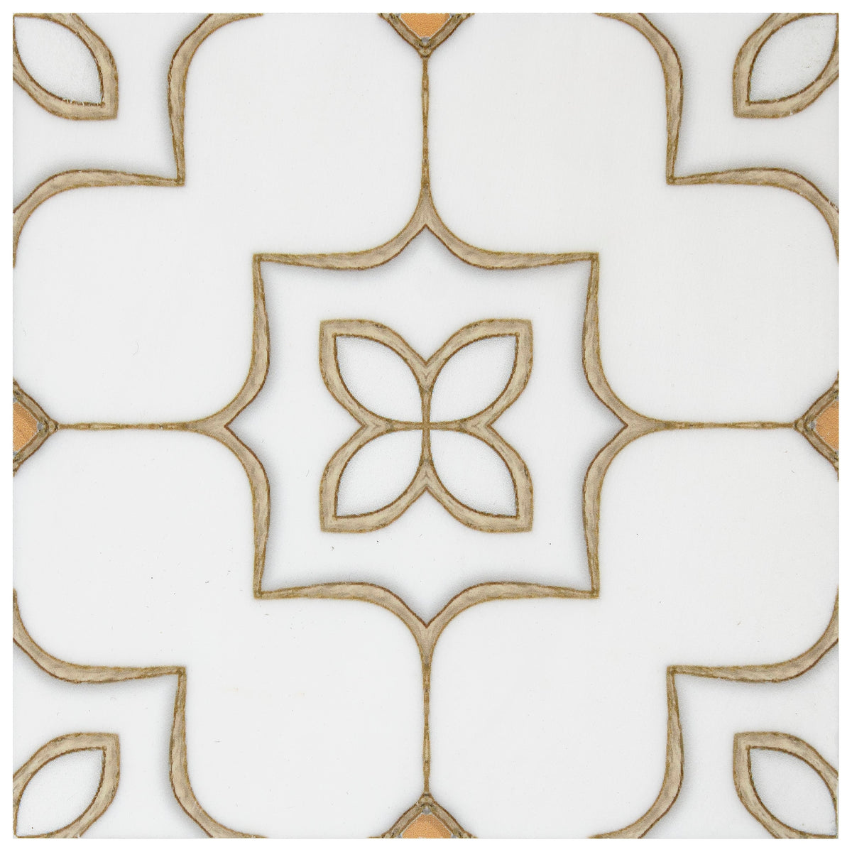 Vero Breeze field tile, alternate product view, 6"×6"×3/8" size. Premium dolomite for floors and walls.