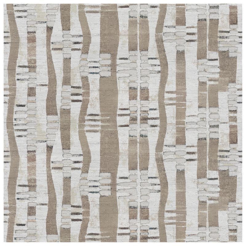 Weft Tabby Taupe wallcovering, top-down product view