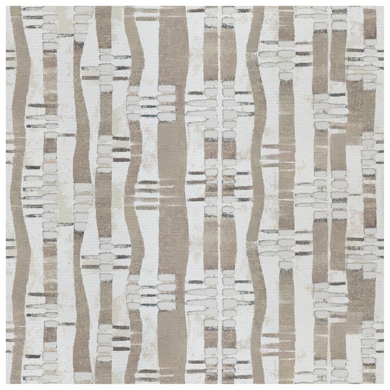 Weft Tabby Taupe wallcovering, top-down product view