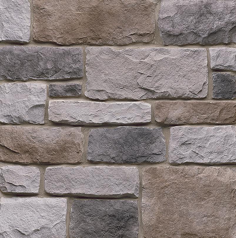 Heritage Pennsylvania manufactured stone accessories, product image 8, 7"–11 3/4"×2 3/8"–3 1/4"×1"–1 3/4" size. Premium manufactured stone for exterior and interior walls.