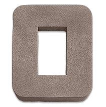 Receptacle Box Grey accessories, primary product image, 7.0" x 8.0" x 1.5" size. Premium stone veneer for exterior and interior walls.