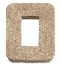 Receptacle Box Cream accessories, primary product image, 7.0" x 8.0" x 1.5" size. Premium stone veneer for exterior and interior walls.