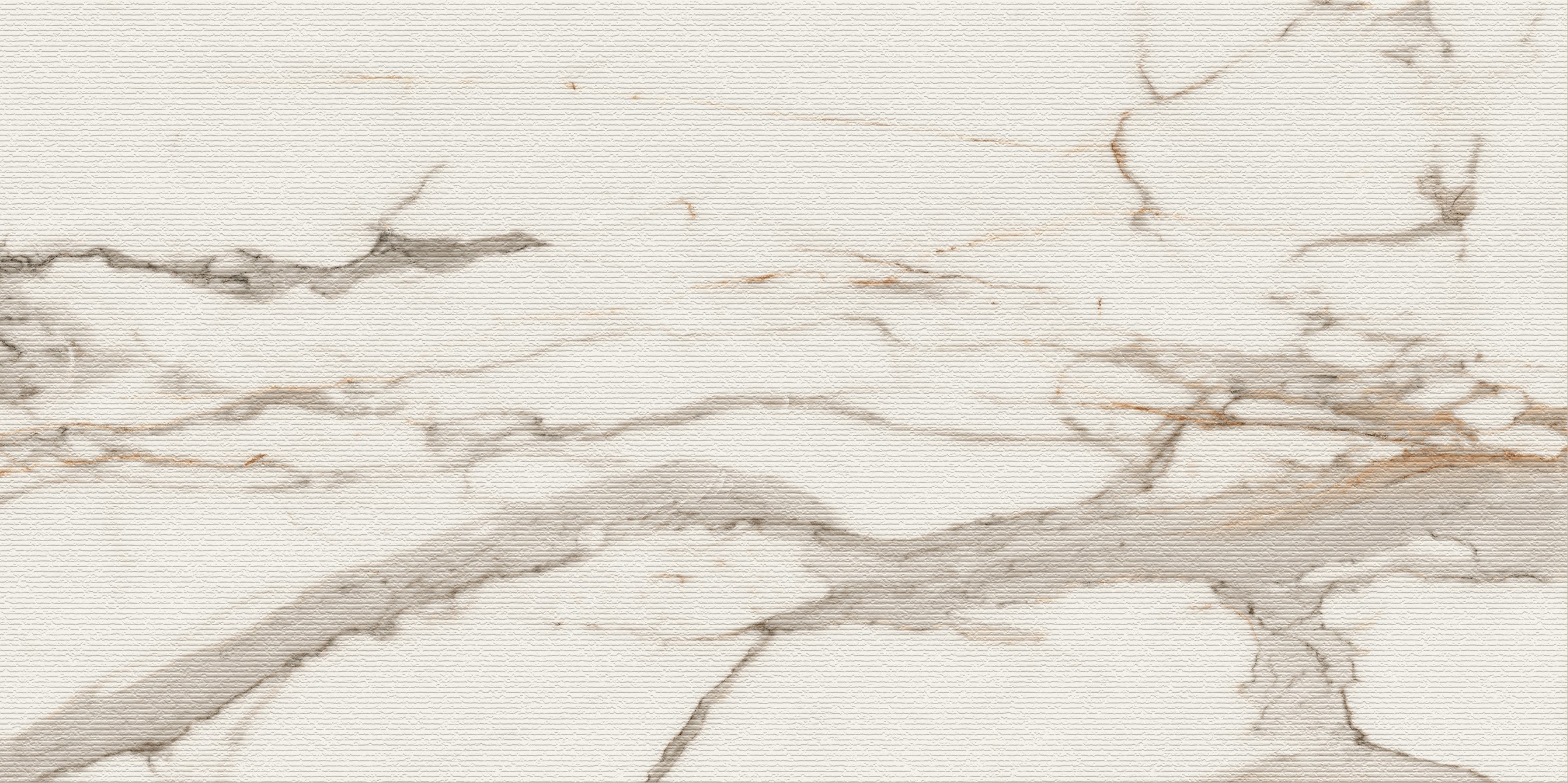 Veneer World Atelier Charme Calacatta Gold porcelain wall veneer, top-down product view, 24"×48"×11/32" size. Premium porcelain for floors and walls.