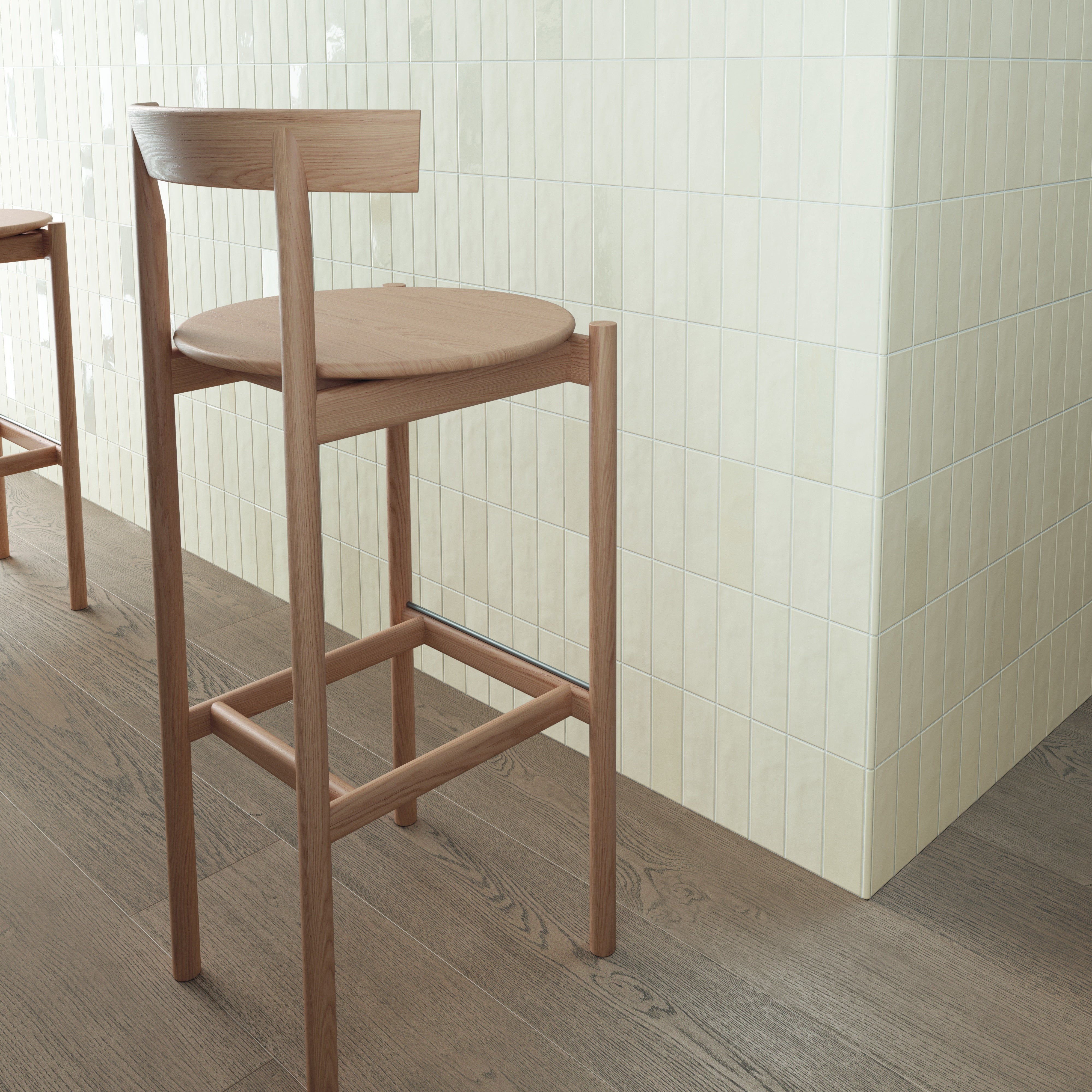CALEMA: White Finishing Edge Trim Tile (0.43"x6.3" | glossy)