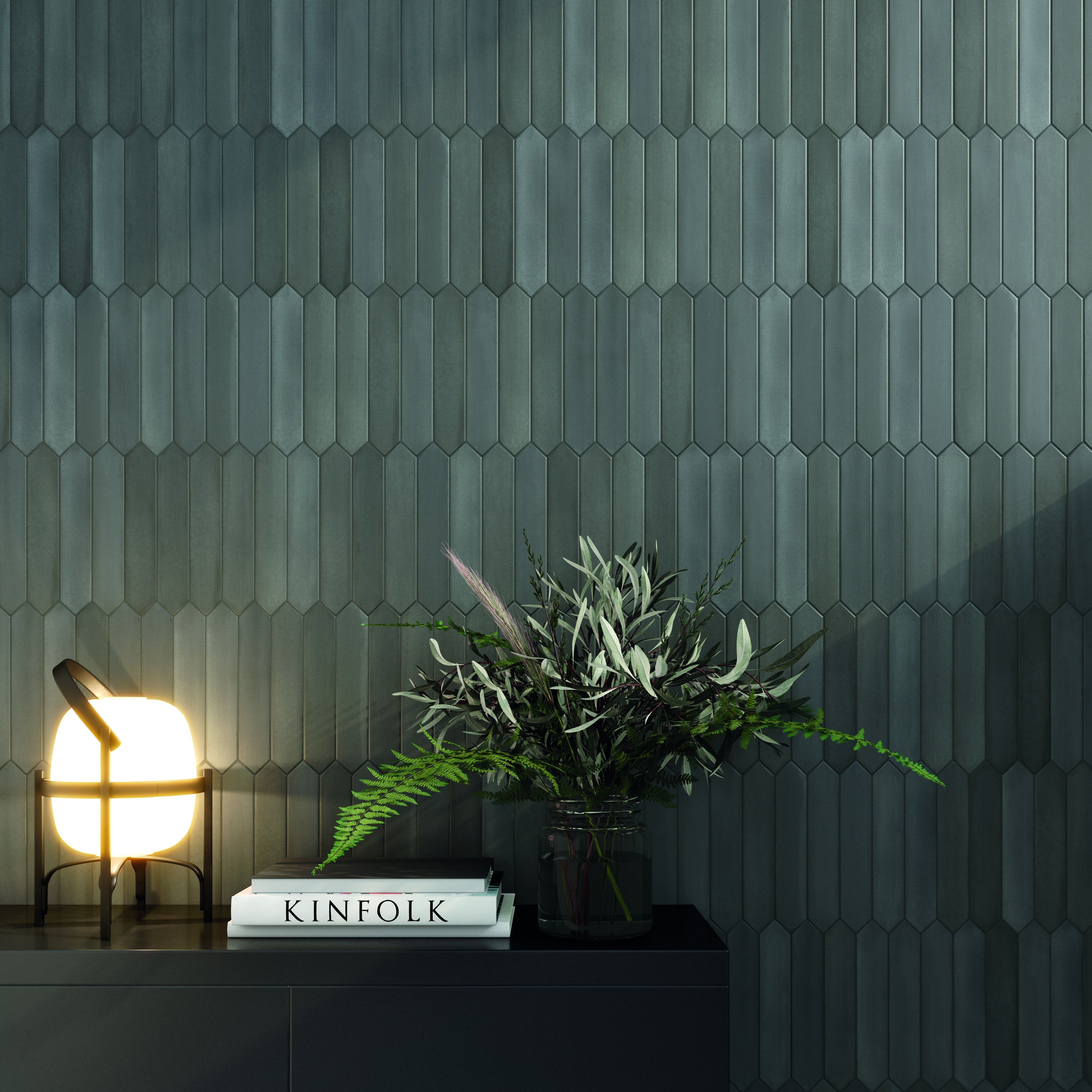 CANDY: Graphite Finishing Edge Trim Tile (0.43"x8" | matte)