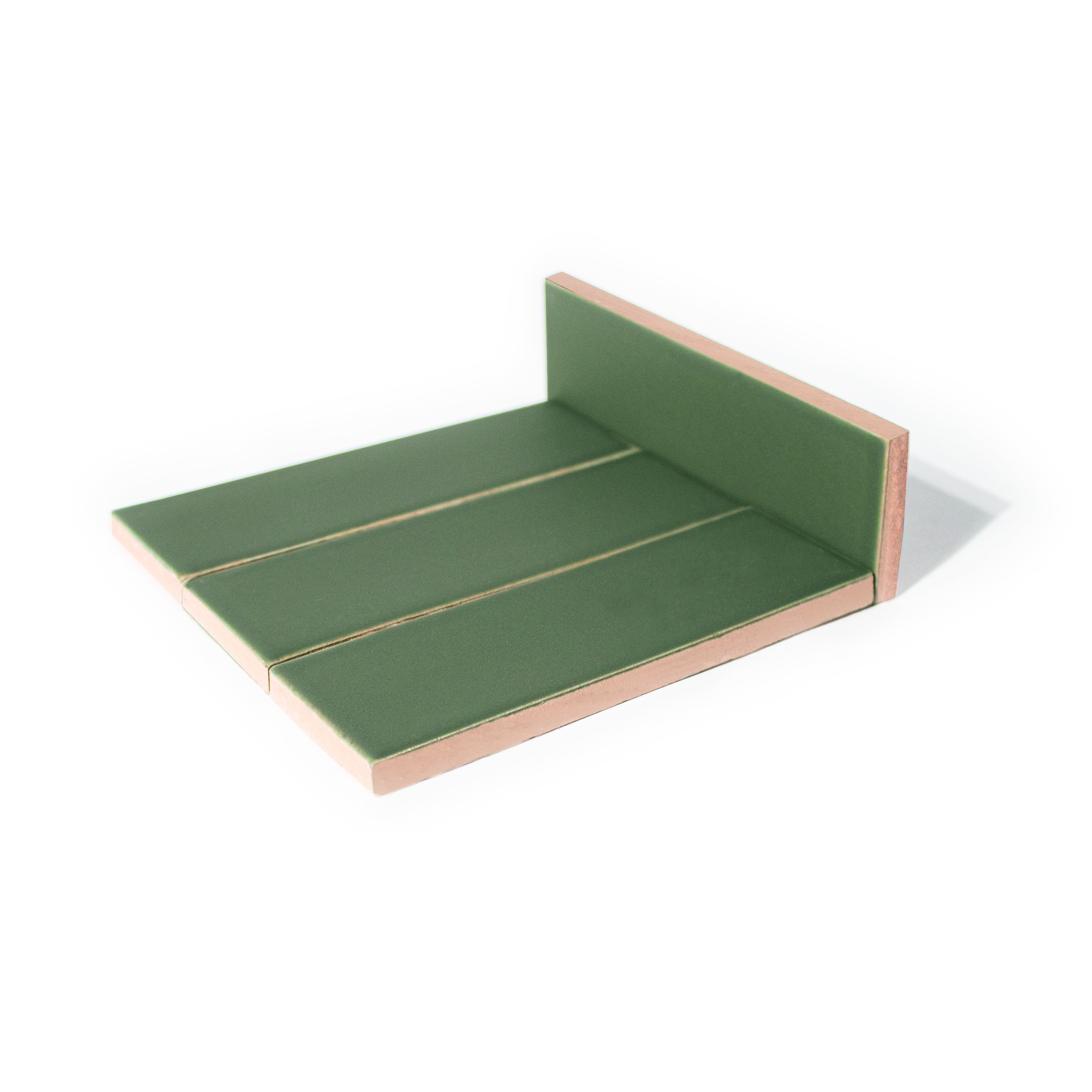 CHALK: Cactus Rectangle Field Tile (1.6"x5"x8-mm | matte)