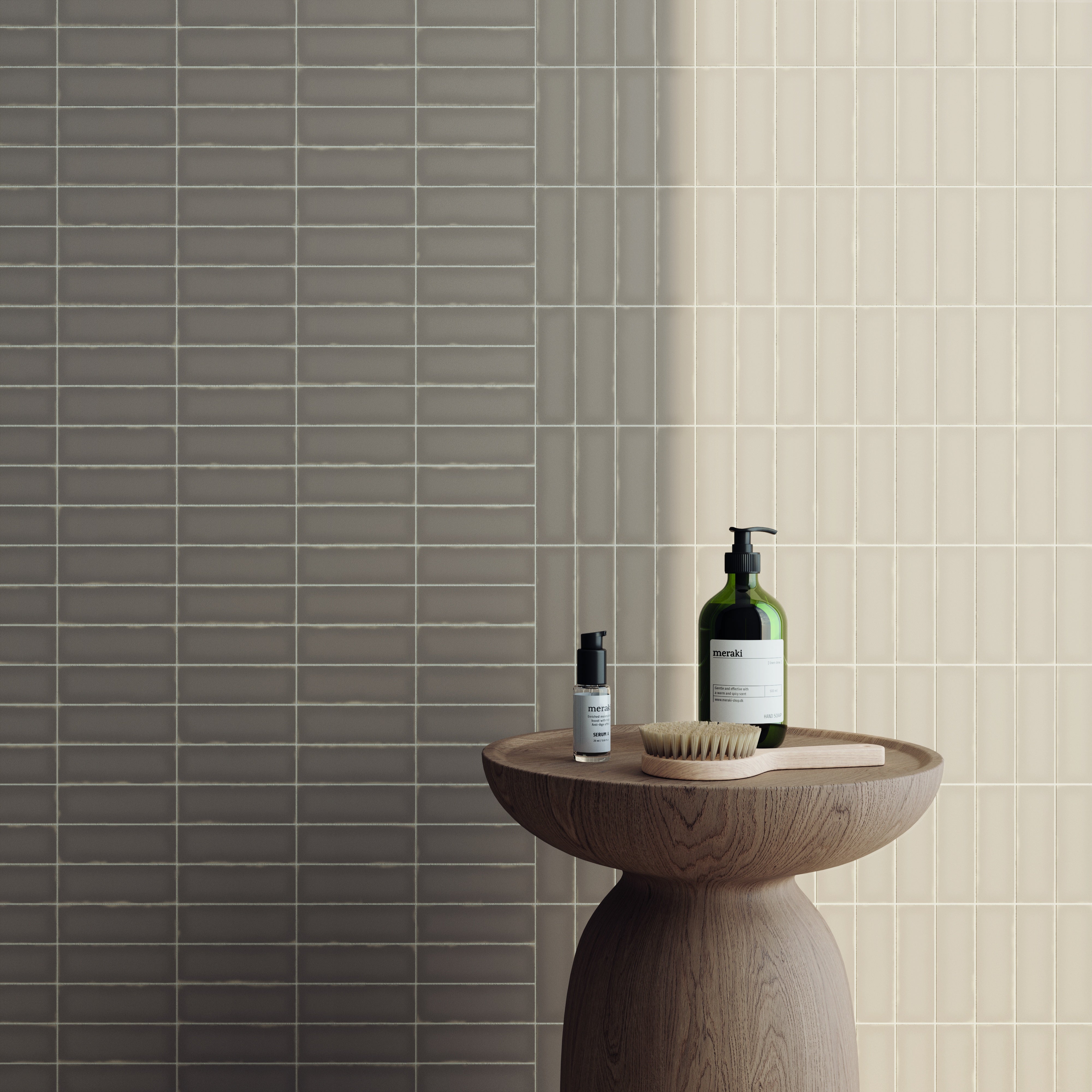 CHALK: Fossil Finishing Edge Trim Tile (0.3"x5" | matte)