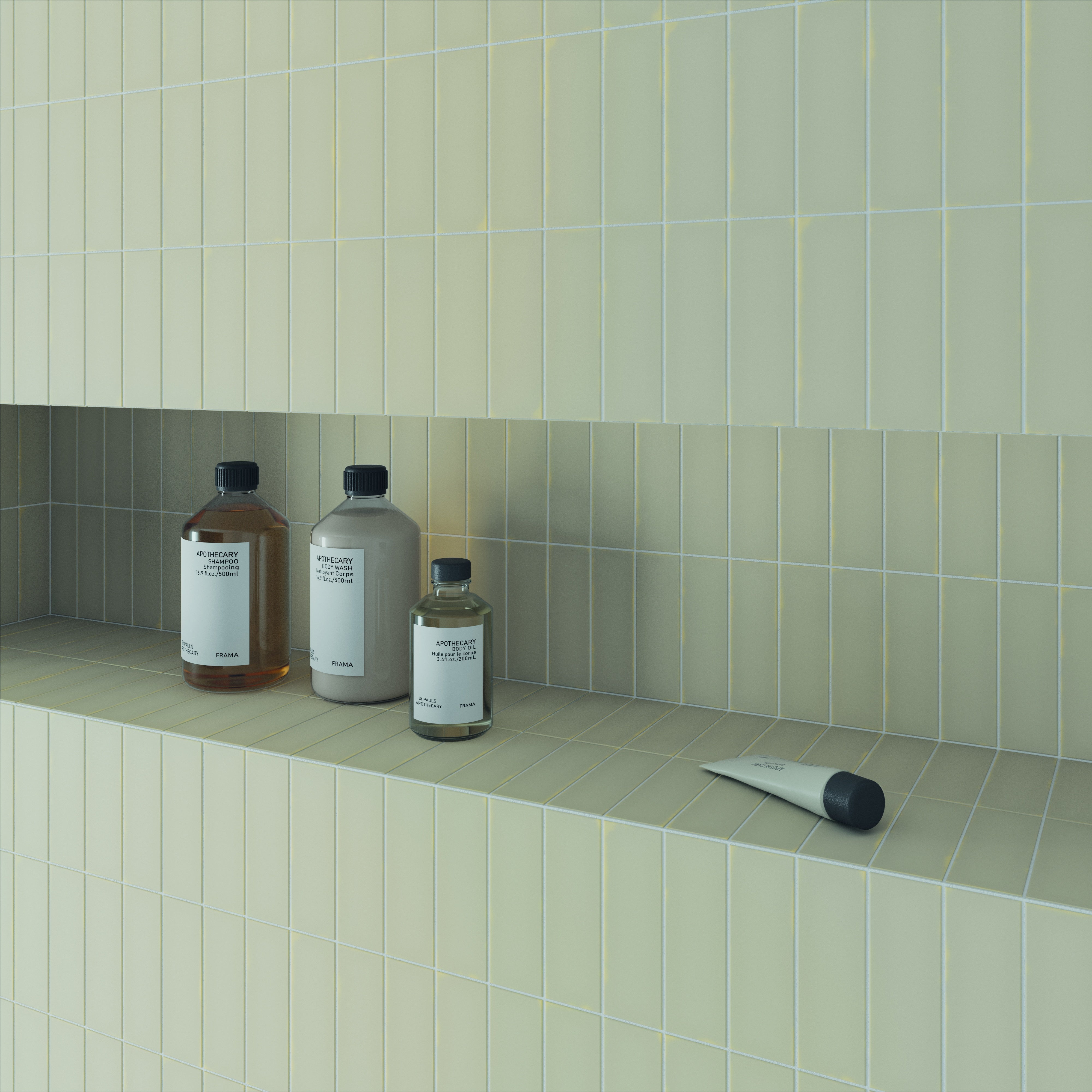 CHALK: Ice Grey Finishing Edge Trim Tile (0.3"x5" | matte)