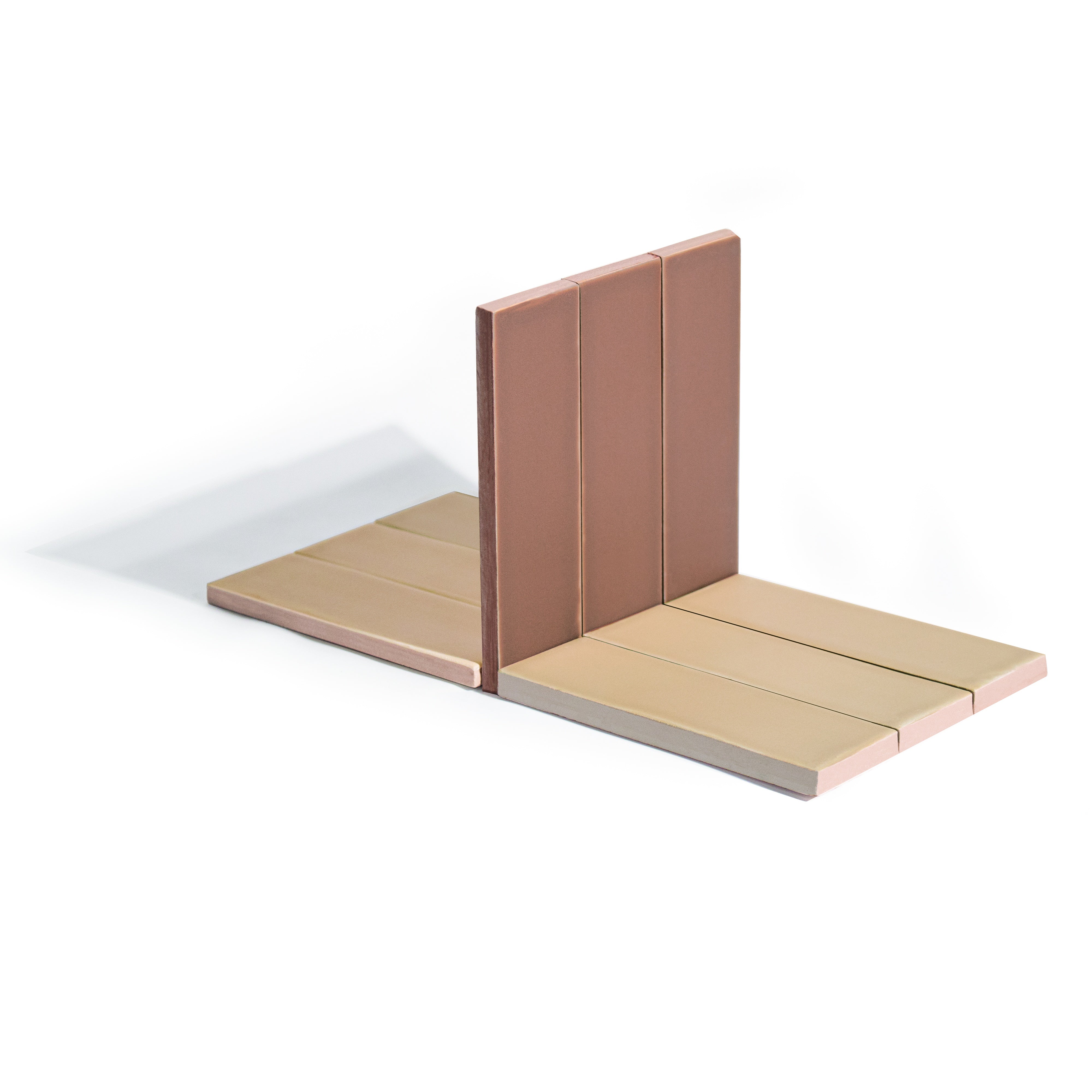 CHALK: Wheat Rectangle Field Tile (1.6"x5"x8-mm | matte)
