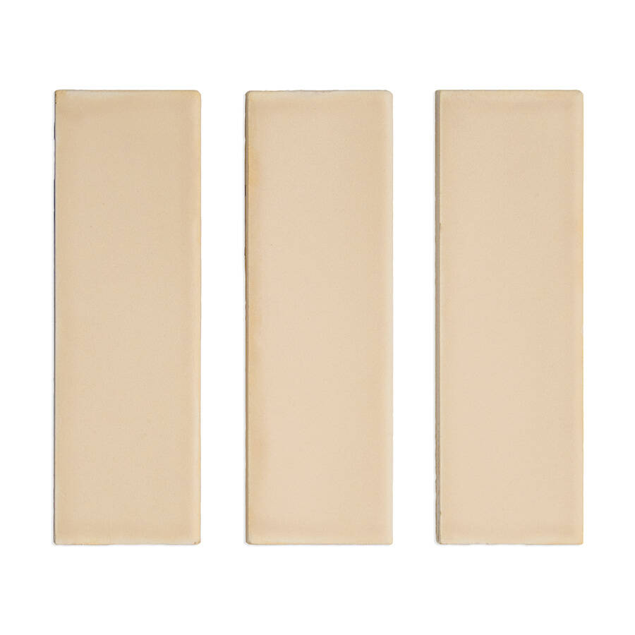 CHALK: Wheat Rectangle Field Tile (1.6"x5"x8-mm | matte)