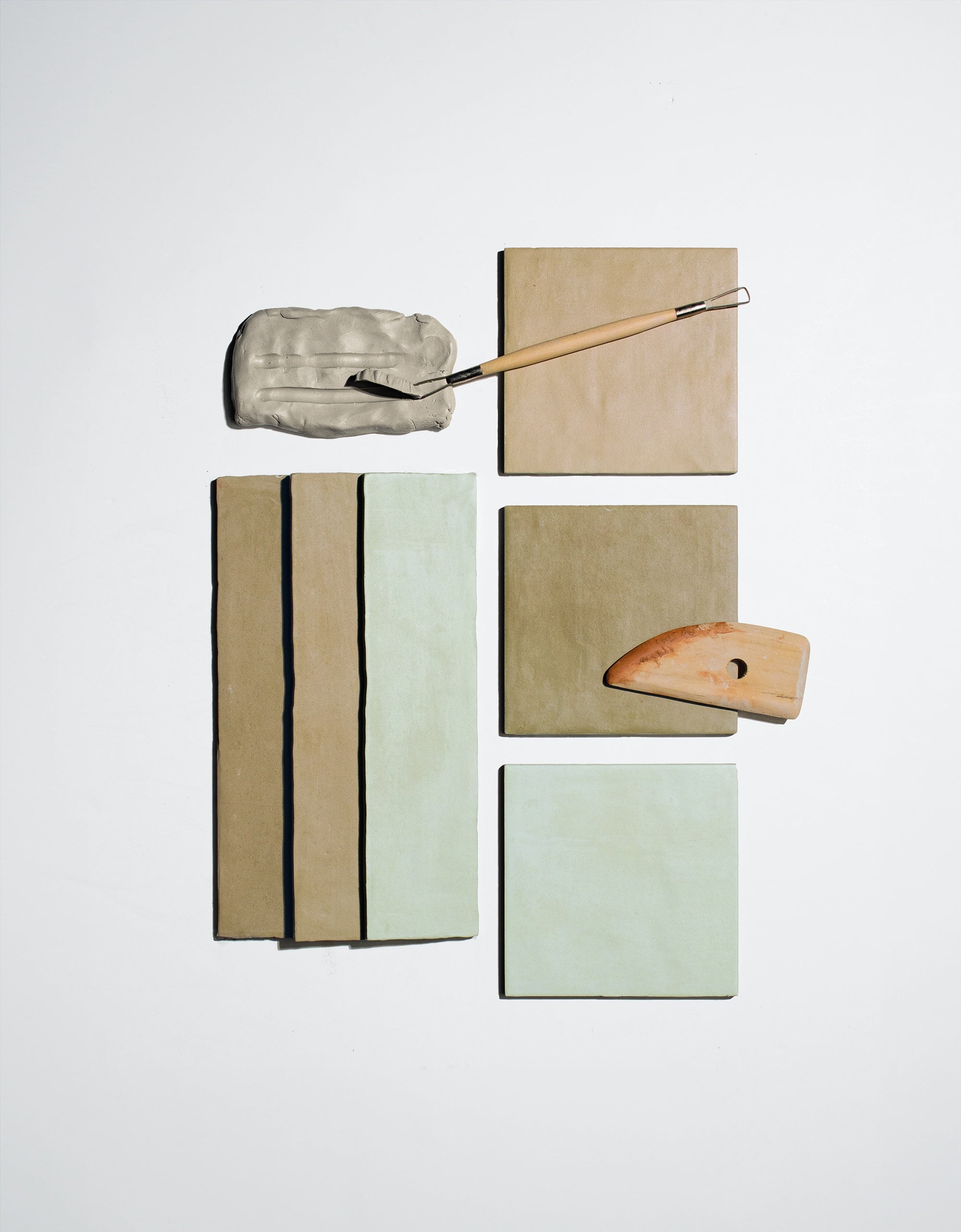 CLAY: Chalk Rectangle Field Tile (2.5"x11"x8.5-mm | matte)