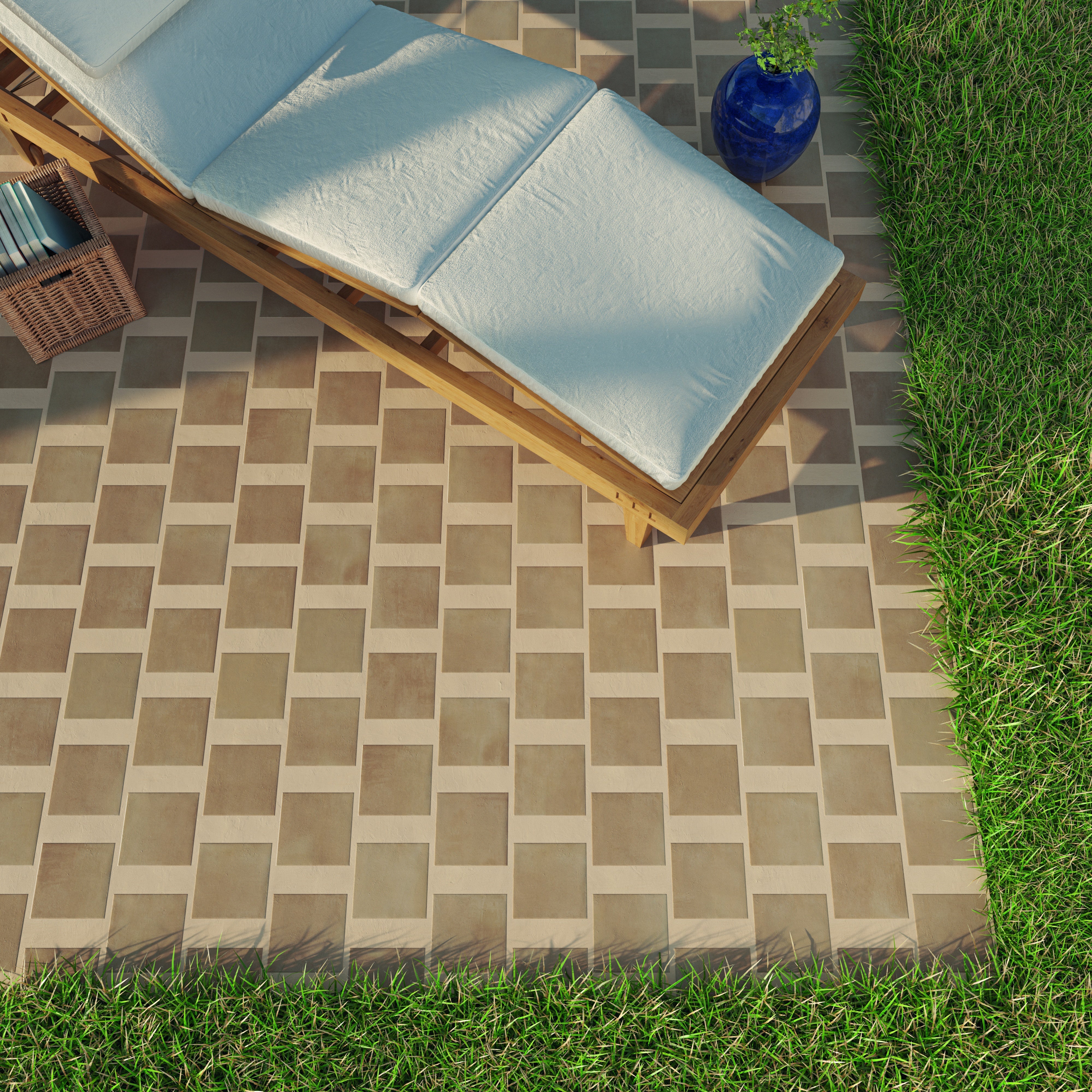 CLAY: Terra Square Field Tile (5.5"x5.5"x8.5-mm | matte)