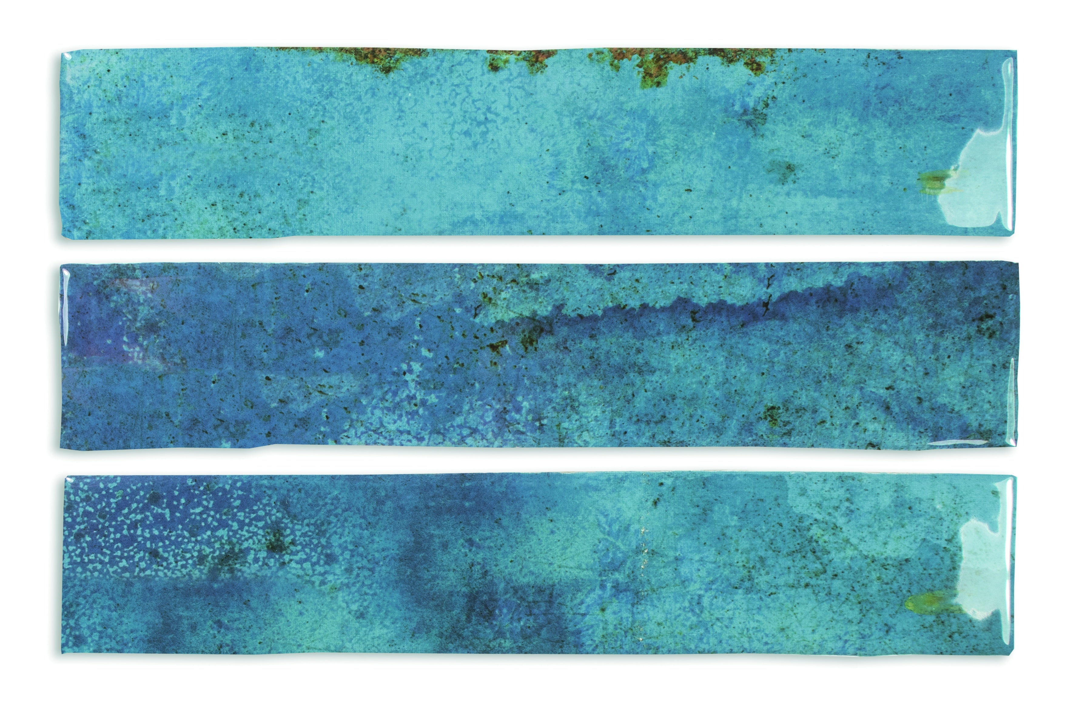 ENAMEL: Ocean Rectangle Field Tile (2"x10"x8.5-mm | glossy)