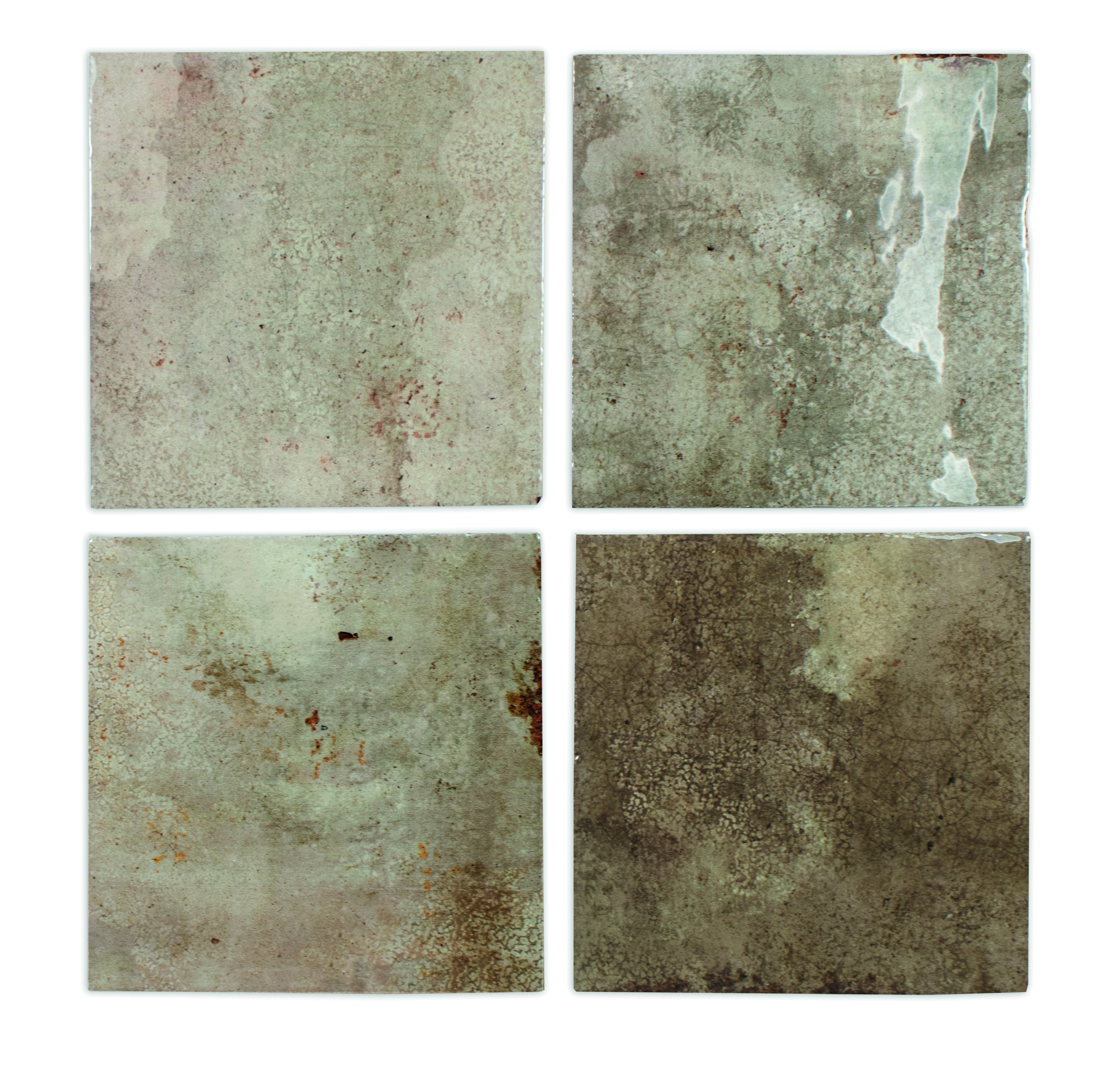 ENAMEL: Truffle Square Field Tile (5"x5"x8.5-mm | glossy)