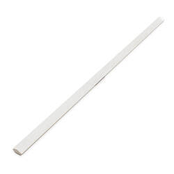 ENAMEL: White Finishing Edge Trim Tile (0.4"x10" | glossy)