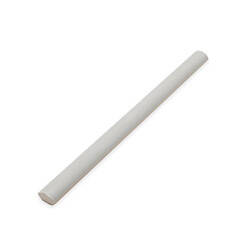 ENAMEL: White Finishing Edge Trim Tile (0.4"x5" | glossy)