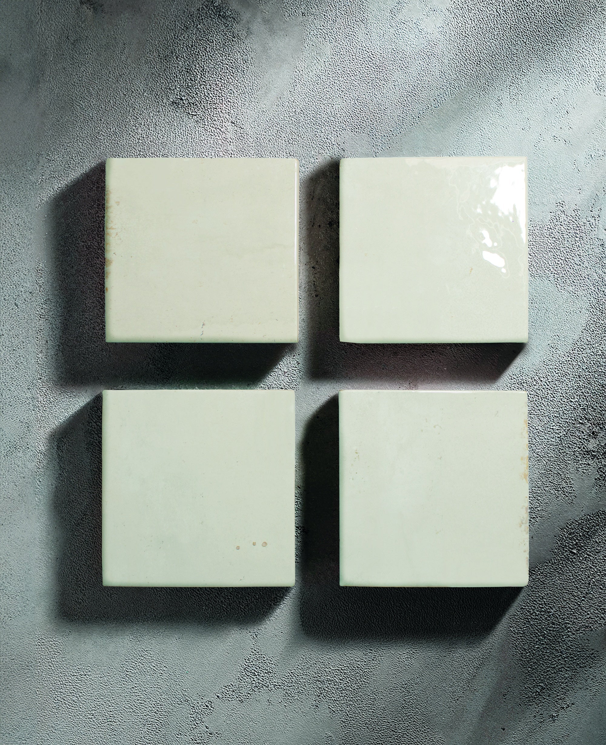 ENAMEL: White Square Field Tile (5"x5"x8.5-mm | glossy)