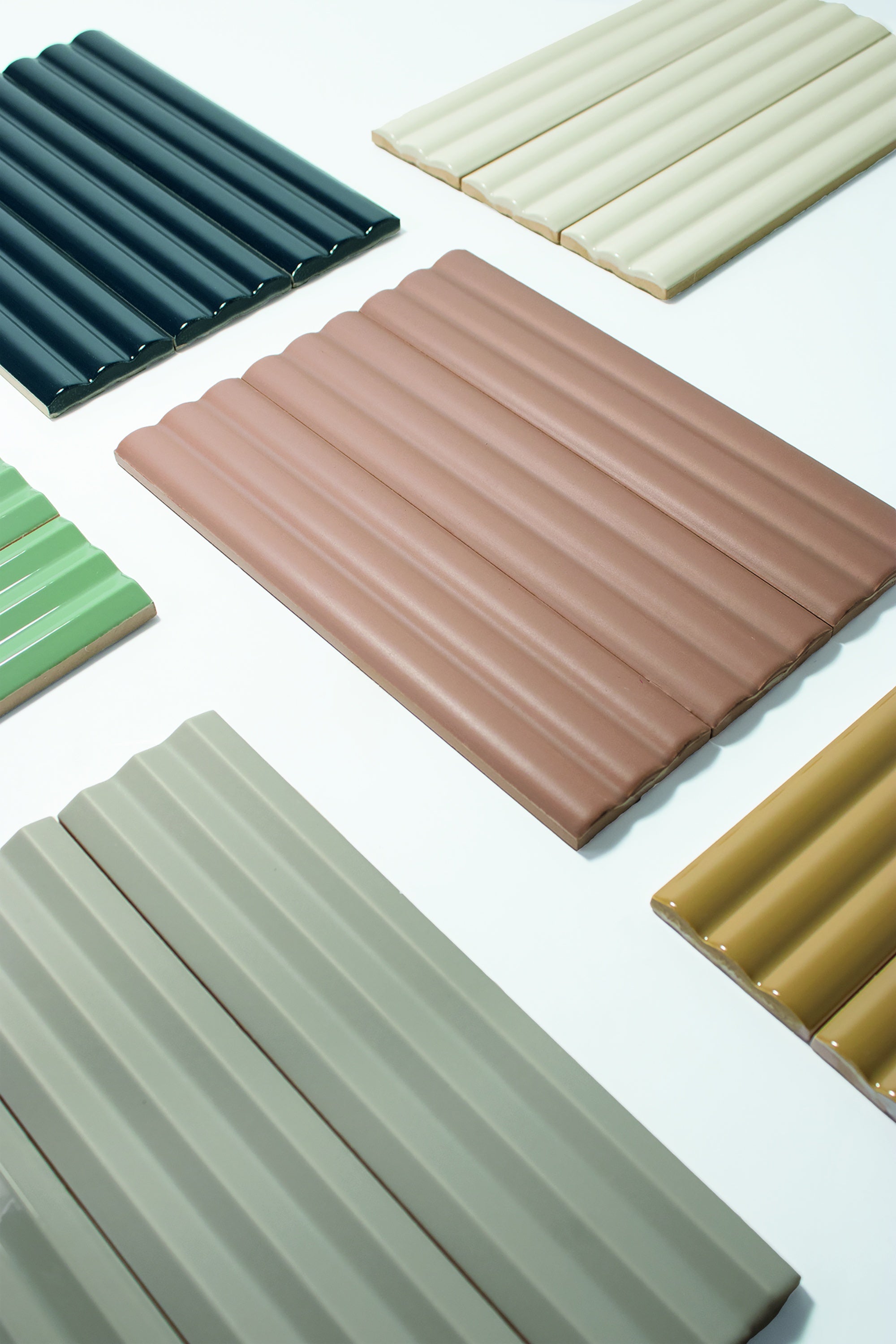 MATCH: Dijon Curved Field Tile (2.5"x10"x11.2-mm | glossy)