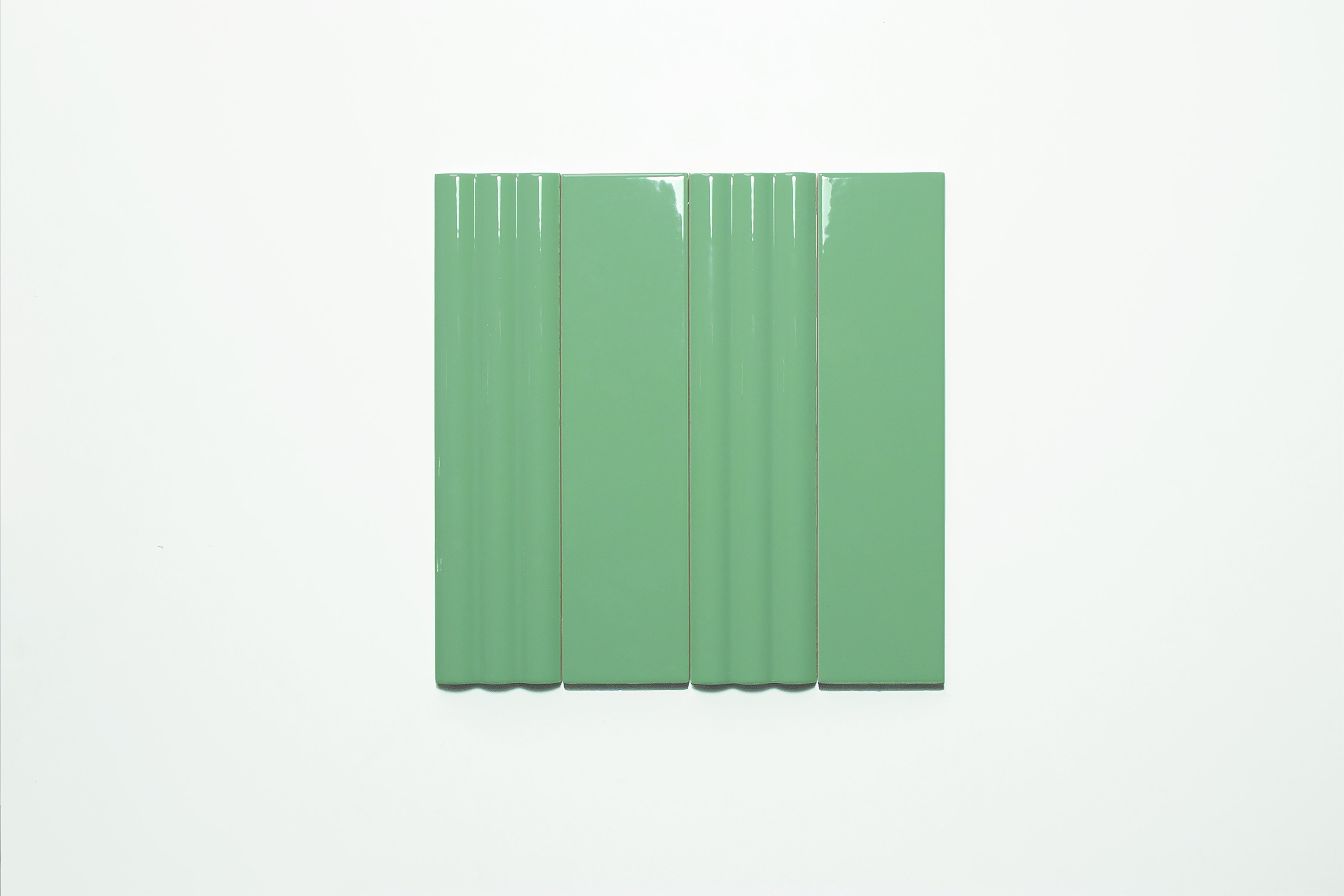 MATCH: Sage Rectangle Field Tile (2.5"x10"x8-mm | glossy)