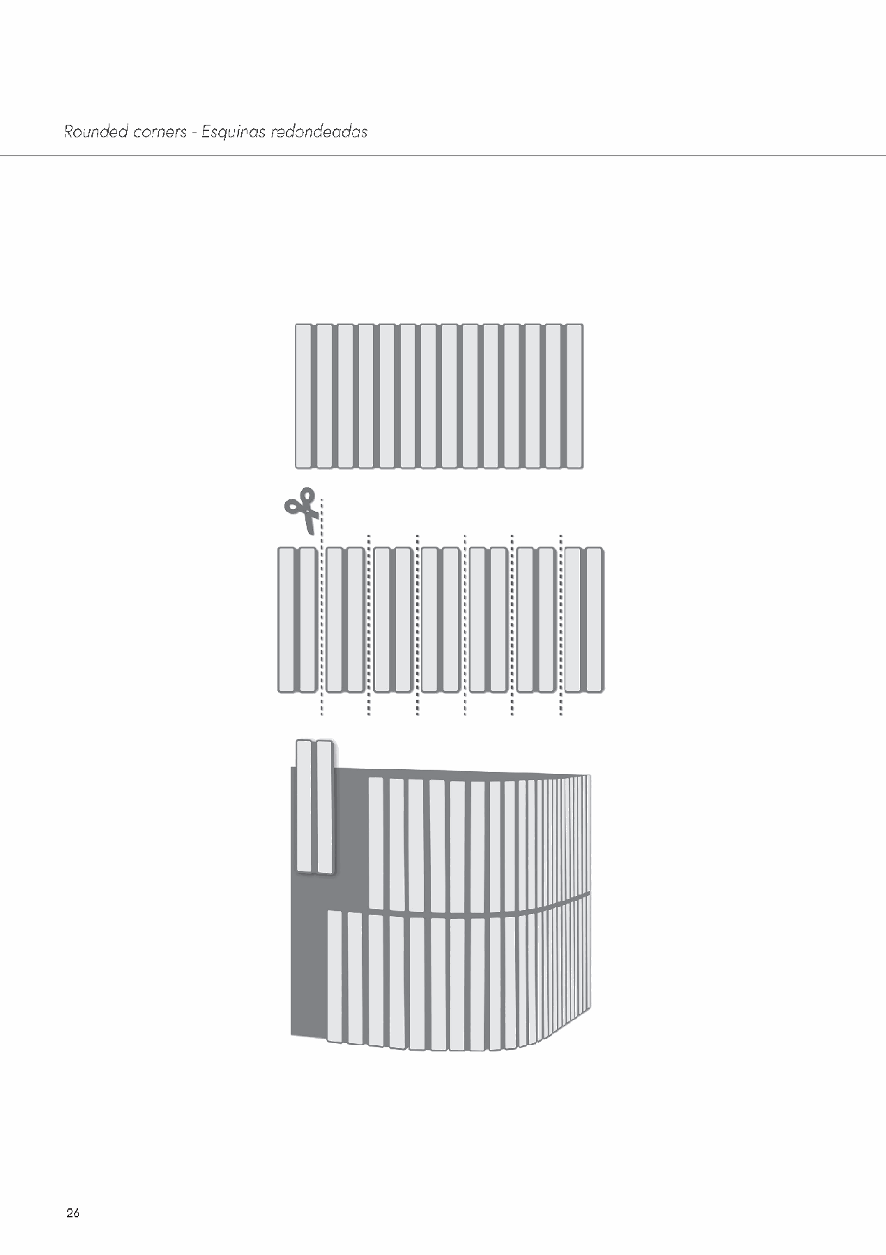 OSAKA BARS: Grey Straight Stack Mosaic (5"x10"x10.5-mm | glossy)