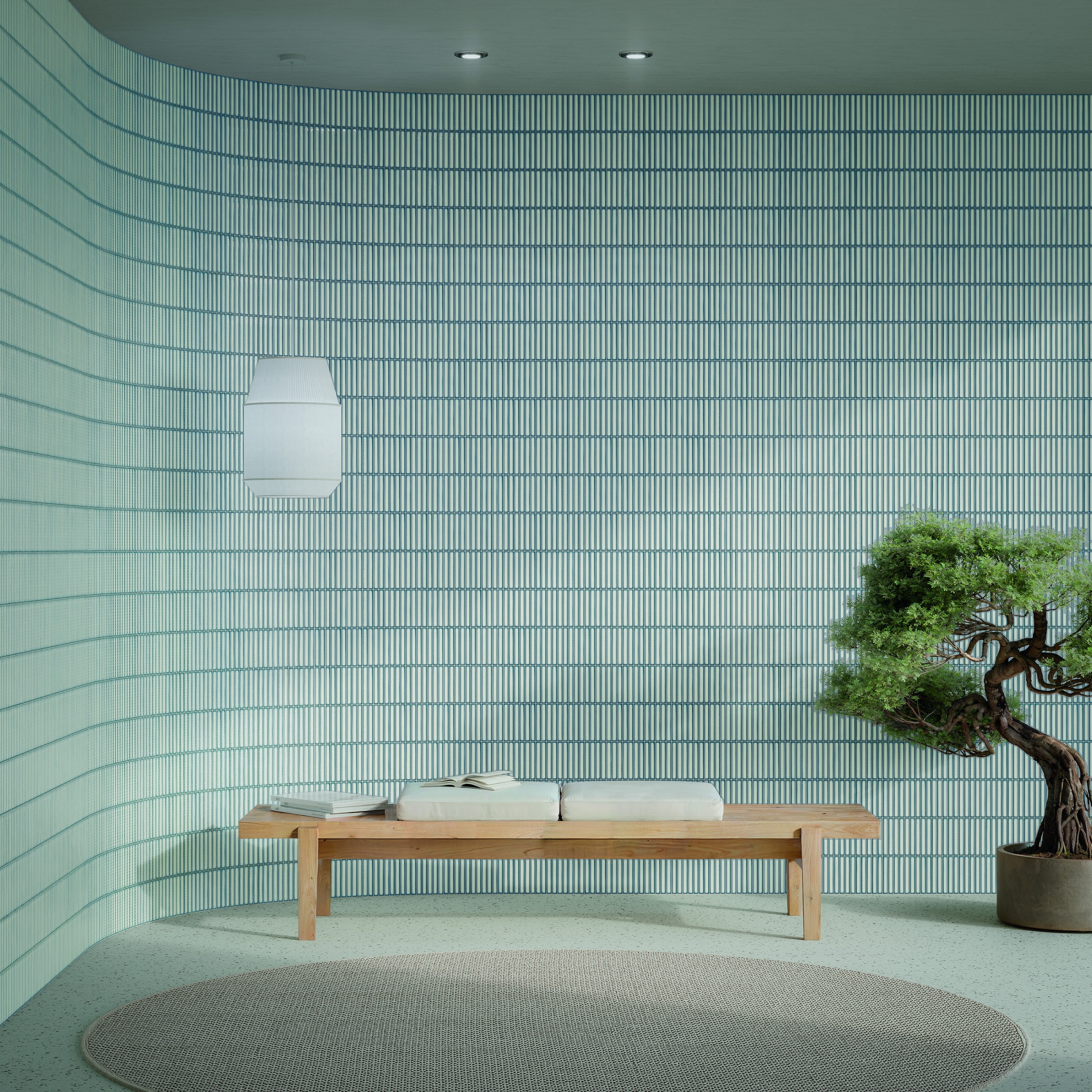 OSAKA BARS: Blue Straight Stack Mosaic (5"x10"x10.5-mm | glossy)