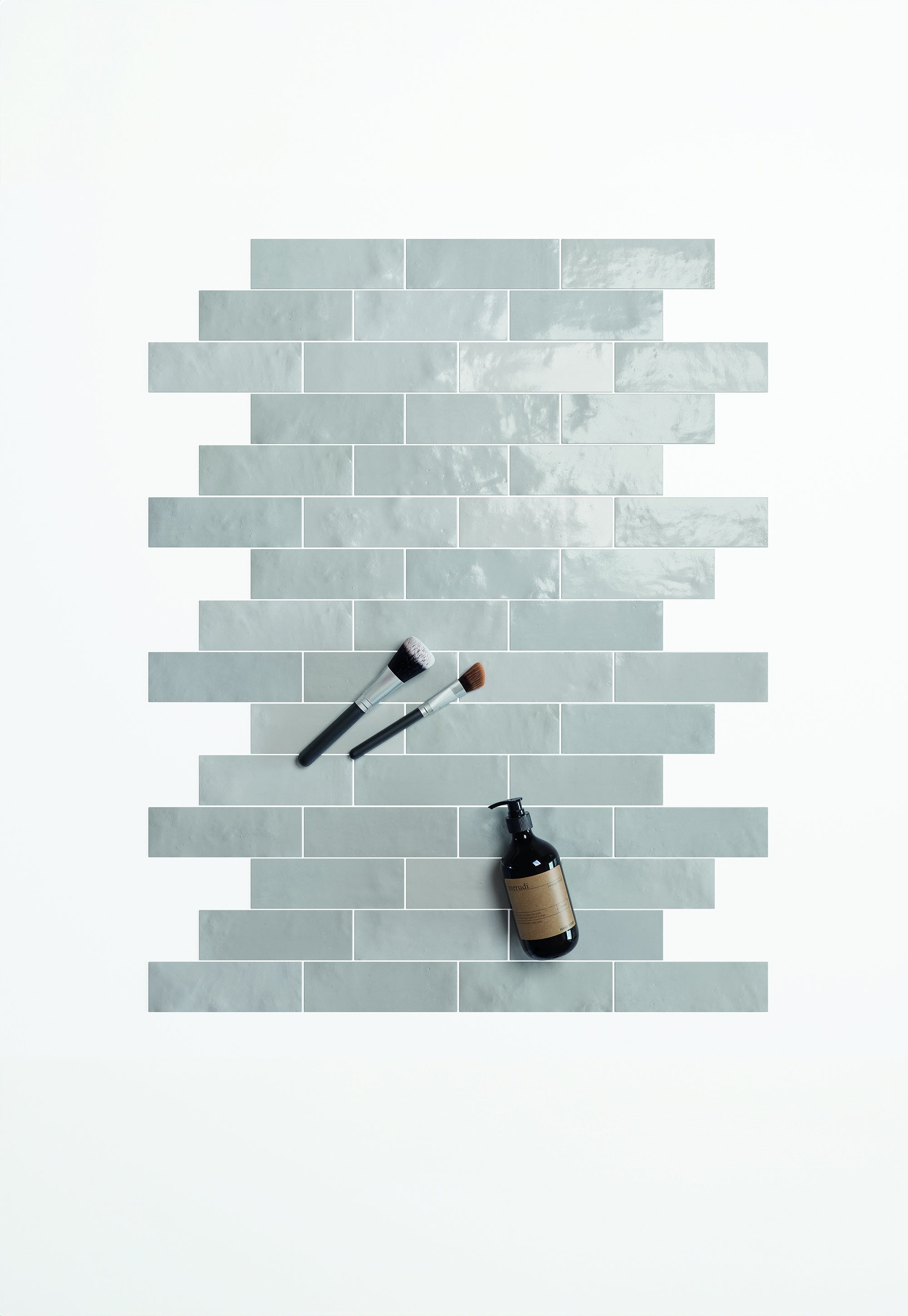 SAFI: Grey Finishing Edge Trim Tile (0.43"x6.3" | glossy)