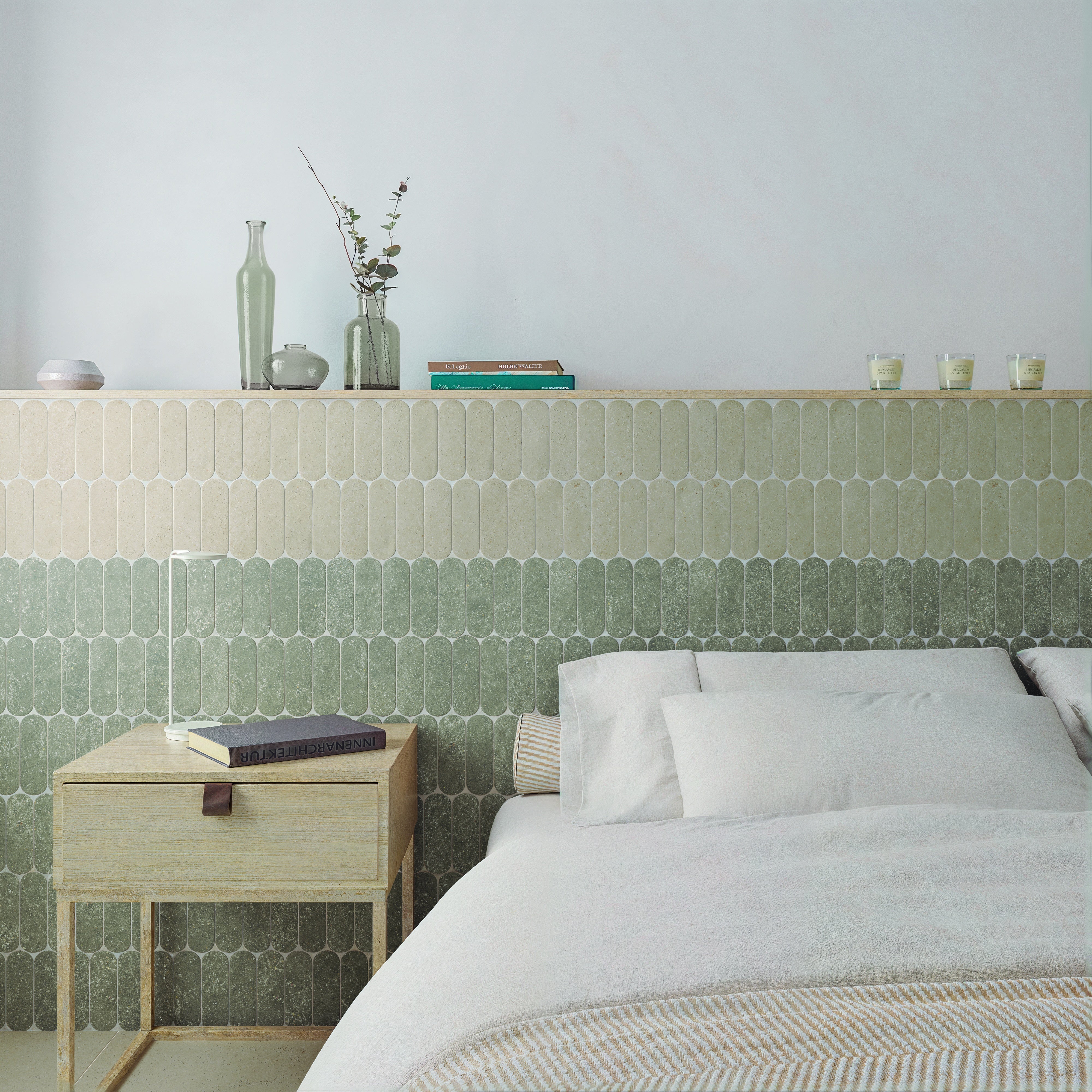 STONE DUST: Bianco Om Field Tile (2"x6"x10-mm | matte)