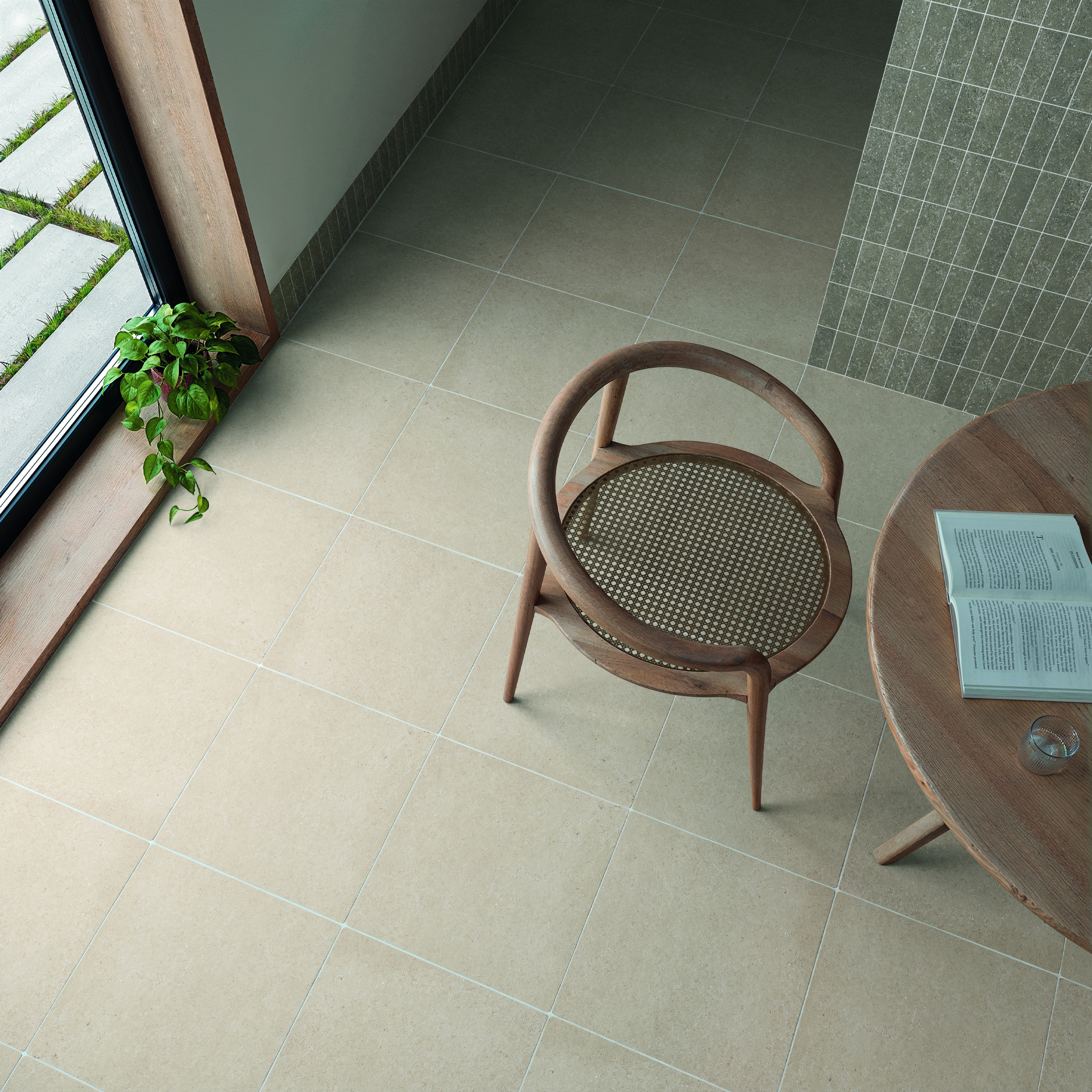 STONE DUST: Bianco Xxl Field Tile (17.2"x17.2"x10-mm | matte)