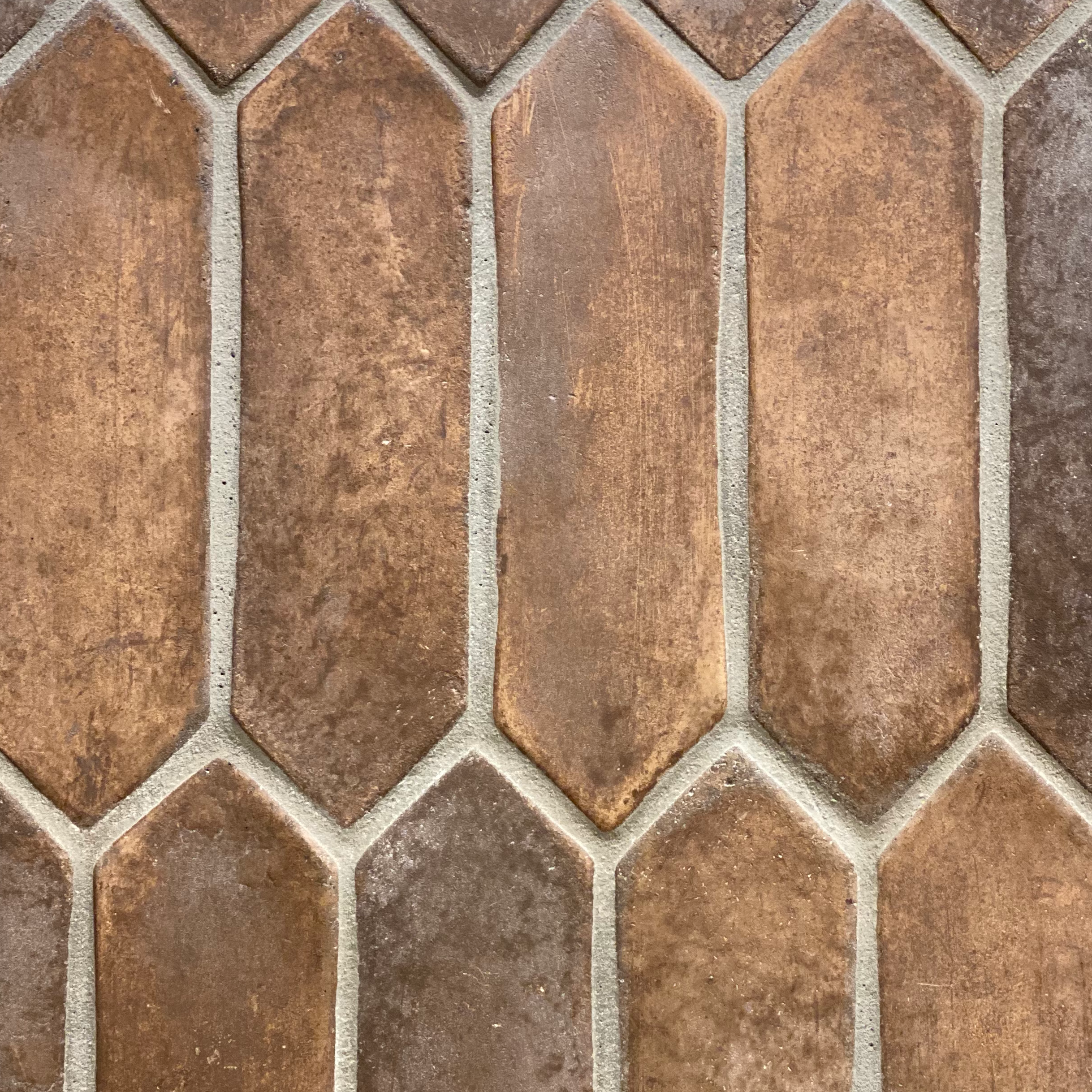 Artillo Concrete Field Tile: Cotto Dark Picket (3"x11")