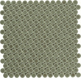 Mosaic Light Smoke 1-Inch Penny Rounds Pattern (12"x12")