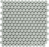 Mosaic White 1-Inch Penny Rounds Pattern (12"x12")