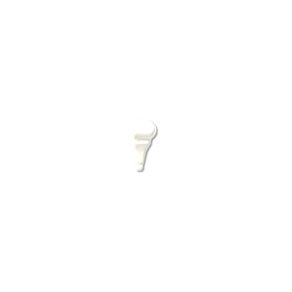 adex ceramic tile for indoor wall and or floor earth navajo white molding basic chairrail end cup semi matte matte crackle mono embossed reliefed 2_4x distributed by surface group international
