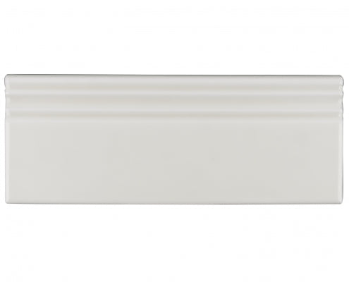 adex ceramic tile for indoor wall and or floor habitat glossy alabaster molding basic baseboard glossy solid multi embossed reliefed 4x10_3 distributed by surface group international