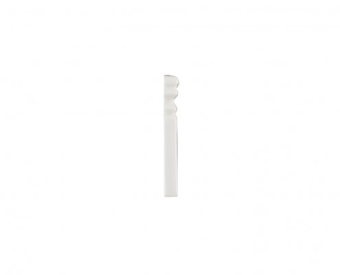 adex ceramic tile for indoor wall and or floor habitat glossy alabaster molding basic baseboard end cap glossy solid multi embossed reliefed 4x distributed by surface group international