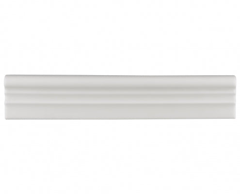 adex ceramic tile for indoor wall and or floor habitat matte alabaster molding basic chairrail matte solid multi embossed reliefed 2x10_3 distributed by surface group international