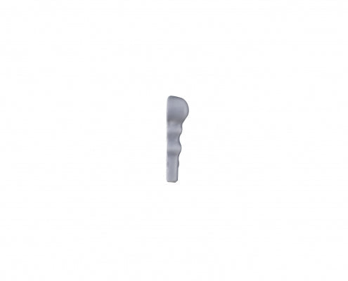 adex ceramic tile for indoor wall and or floor habitat matte graphite molding basic chairrail end cap matte solid multi embossed reliefed 2x distributed by surface group international
