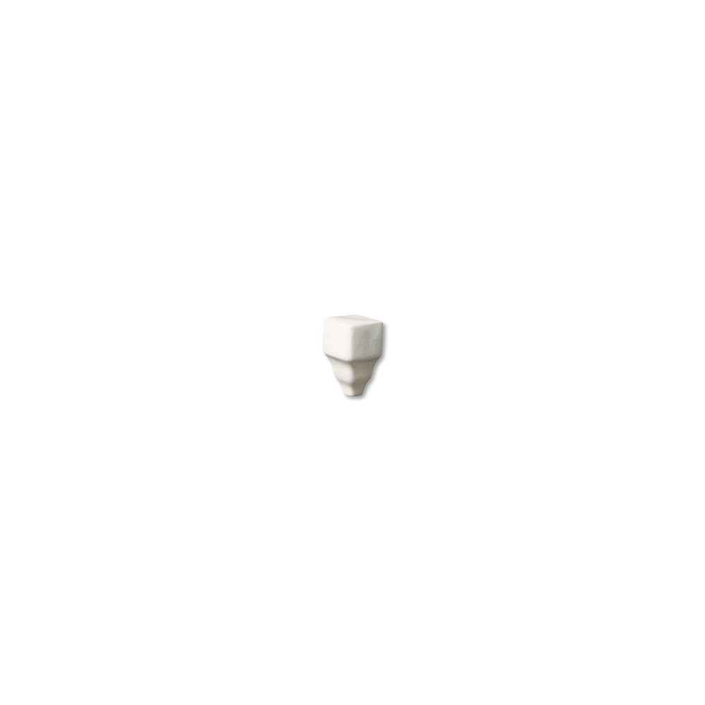 adex ceramic tile for indoor wall and or floor hampton white molding basic chairrail end cap glossy classic crackle mono embossed reliefed 1_4x distributed by surface group international