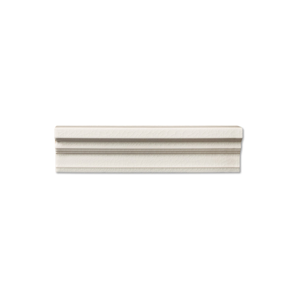 adex ceramic tile for indoor wall and or floor hampton white molding basic chairrail glossy classic crackle mono embossed reliefed 2x8 distributed by surface group international