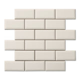 Hampton White 2X4 Staggered Joint Mosaic (12"x12")