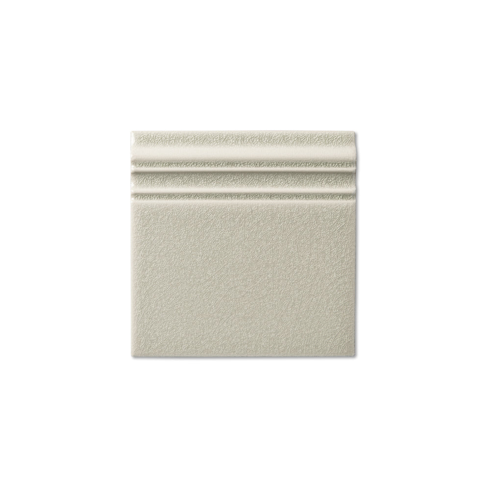 adex ceramic tile for indoor wall and or floor ocean surf gray molding basic baseboard glossy micro crackle mono embossed reliefed 6x6 distributed by surface group international