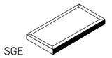 Studio Bamboo Glazed Long Single Edge (2.8"x5.8")