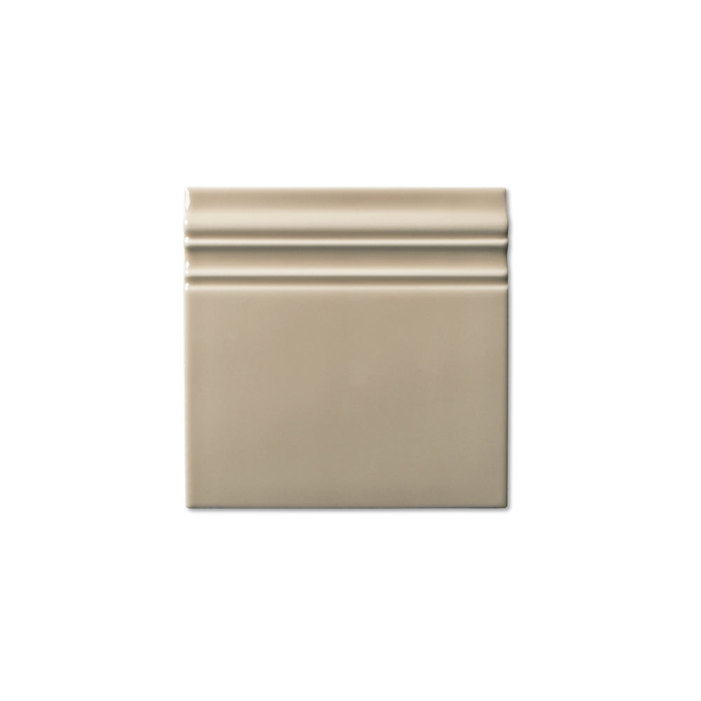 adex ceramic tile for indoor wall and or floor studio silver sands molding basic baseboard glossy translucent mono embossed reliefed 5_8x distributed by surface group international