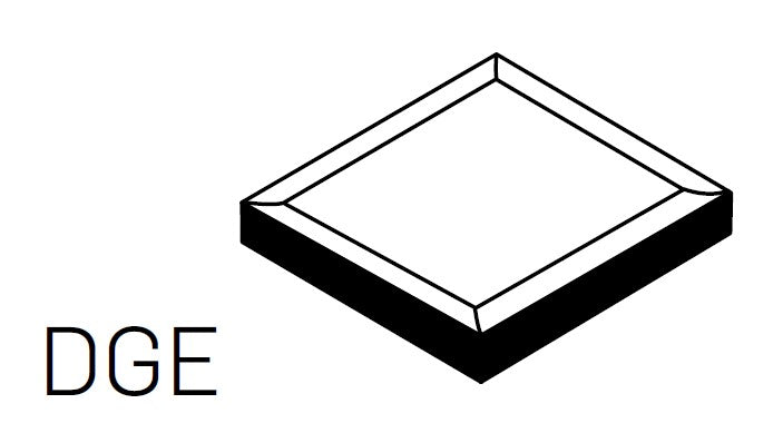 adex ceramic tile for indoor wall and or floor studio silver sands molding basic bulnose double edge square glossy translucent mono embossed framed 2_8x2_8 distributed by surface group international