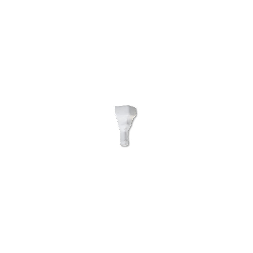 adex ceramic tile for indoor wall and or floor studio snow cap molding basic chairrail end cap glossy translucent mono embossed reliefed 2x distributed by surface group international