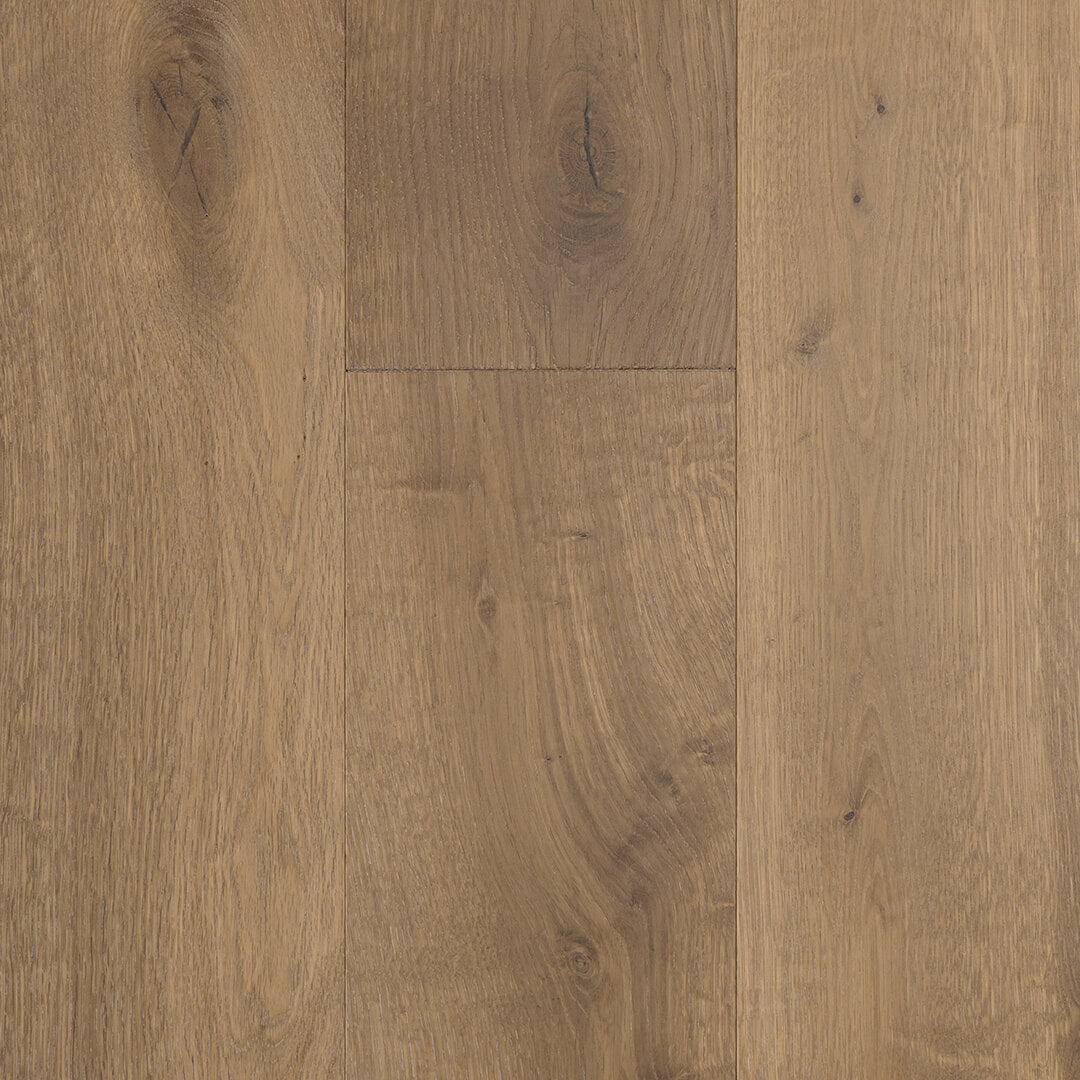 HERMITAGE: Amiens White Oak Engineered Hardwood Plank (7½"X24"-76"X⅝" | Wire Brush)